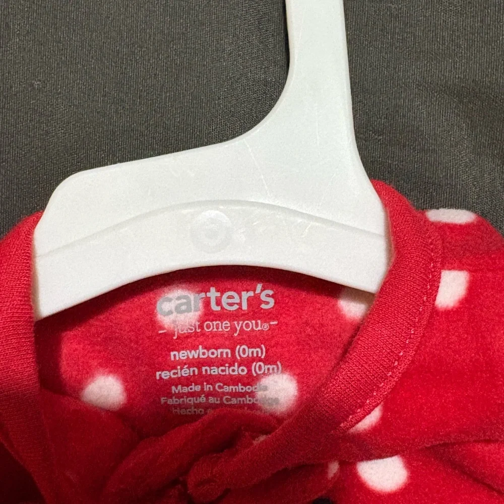 Carter's Festive Red Reindeer Footie - Picture 3 of 4